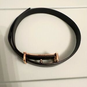 Ann taylor leather strap bracelet